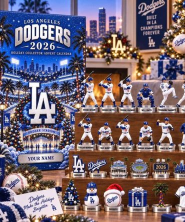 Custom Los Angeles Dodgers 2026 Collector Advent Calendar Christmas Ornaments La Dodgers Merch