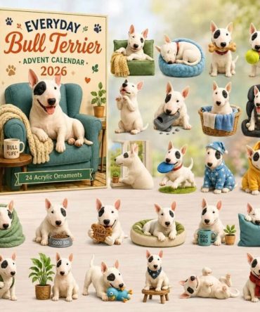 Everyday Bull Terrier Advent Calendar 2026 24 Days Of Christmas Ornaments Gift For Dog Lovers