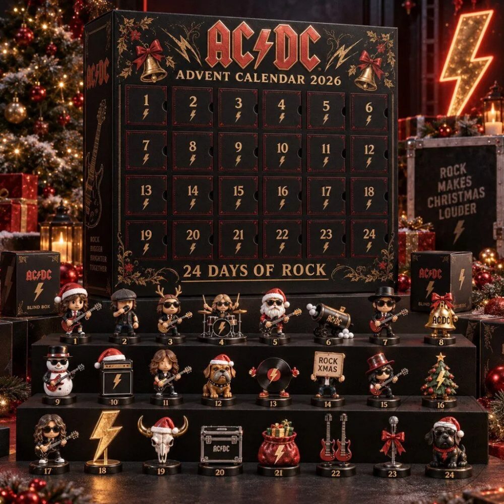 Ac Dc 2026 Advent Calendar 24 Days Of Rock Christmas Ornaments Ac Dc Merch Gift For Band Fans