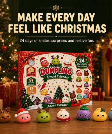 Dumpling Squishy Advent Calendar 24 Christmas Surprises Countdown Box Stress Relief Toys Gifts