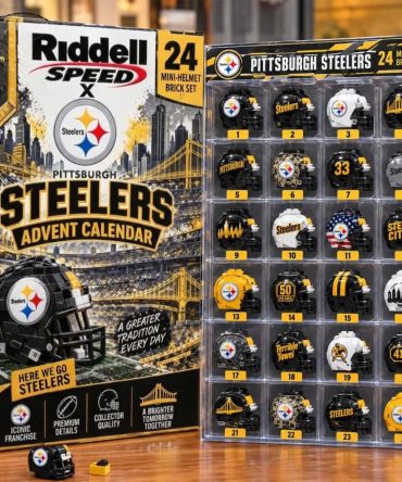 Pittsburgh Steelers 2026 Christmas Advent Calendar 24 Helmet Xmas Ornaments Steelers Merch