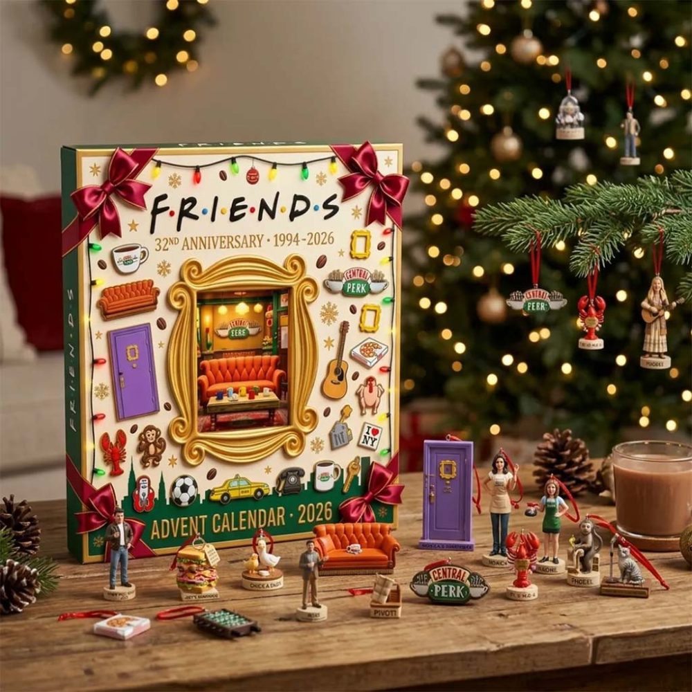 Friends 32Nd Anniversary Advent Calendar Christmas Tree Ornaments Friends Sitcom Merch Fan Gift