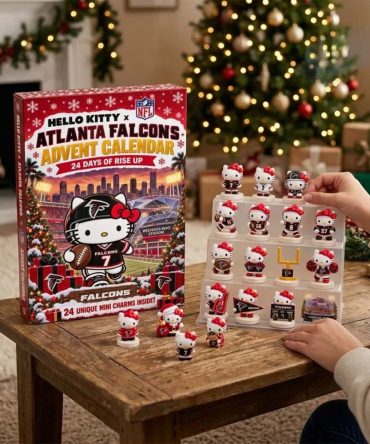 Hello Kitty X Atlanta Falcons Advent Calendar 24 Days Of Rise Up Xmas Ornament Falcons Merch