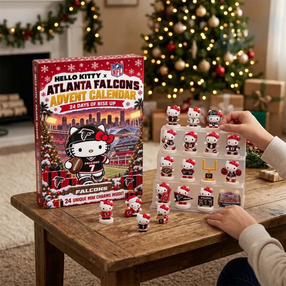 Hello Kitty X Atlanta Falcons Advent Calendar 24 Days Of Rise Up Xmas Ornament Falcons Merch