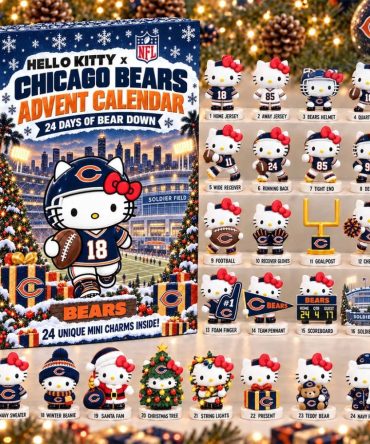 Hello Kitty X Chicago Bears Advent Calendar 24 Days Of Bear Down Christmas Ornament Xmas Gifts