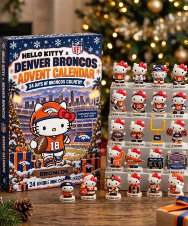 Hello Kitty X Denver Broncos Advent Calendar Christmas Tree Ornaments Broncos Merch Gifts For Fan