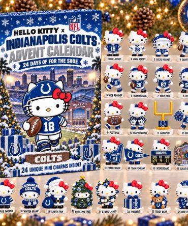 Hello Kitty X Indianapolis Colts Advent Calendar Christmas Tree Ornaments Colts Merch Fans Gifts