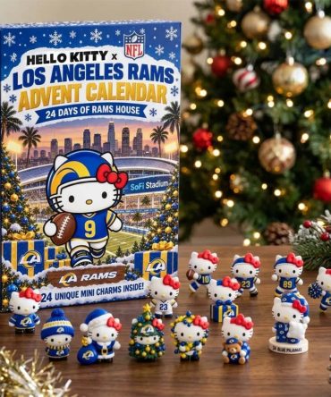Hello Kitty X Los Angeles Rams Advent Calendar Xmas Tree Ornaments La Rams Merch Gifts For Fan