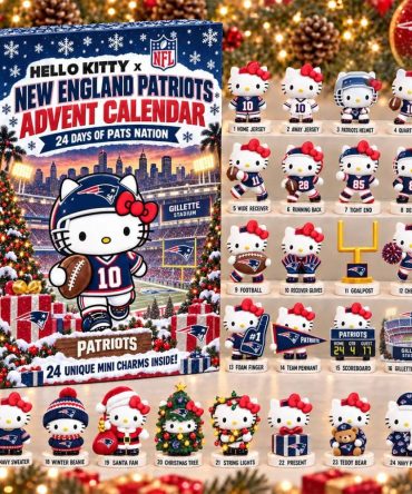 Hello Kitty X New England Patriots Advent Calendar Christmas Tree Ornaments Ne Patriots Merch