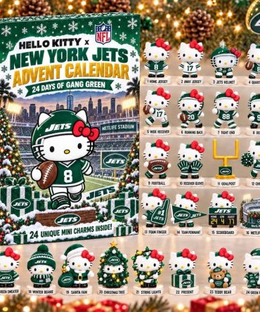 Hello Kitty X New York Jets Advent Calendar Christmas Tree Ornaments Ny Jets Merch Decor