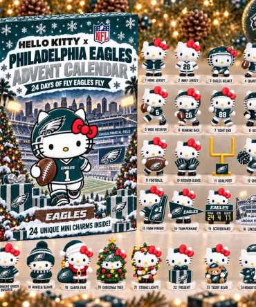 Hello Kitty X Philadelphia Eagles Advent Calendar Christmas Tree Ornaments Eagles Merch Gifts