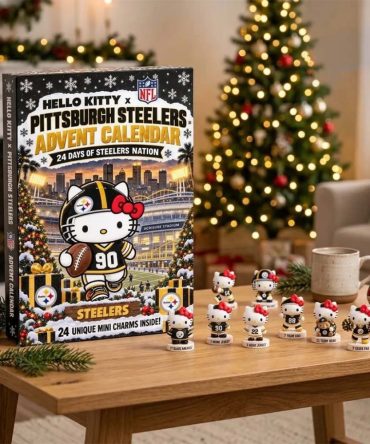 Hello Kitty X Pittsburgh Steelers Advent Calendar Christmas Tree Ornaments Steelers Merch Gifts