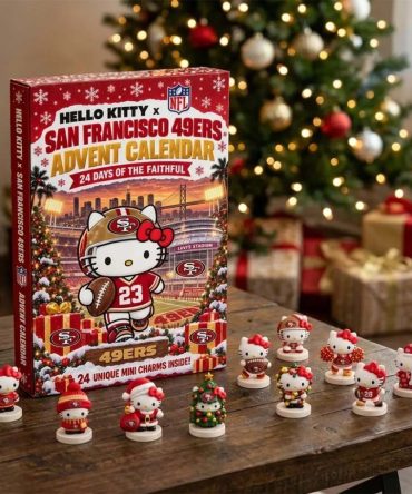 Hello Kitty X San Francisco 49Ers Advent Calendar Xmas Tree Ornaments Sf 49Ers Merch Fan Gifts