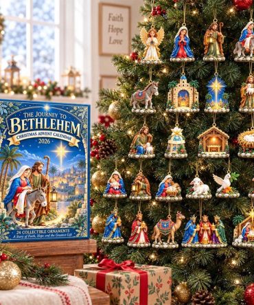 Journey To Bethlehem Advent Calendar Christian Christmas Ornaments Holiday Decor
