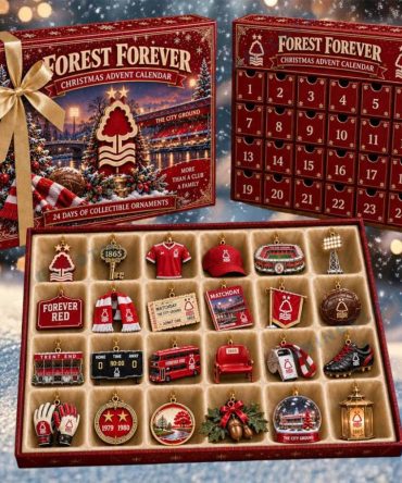Nottingham Forest Fc Forest Forever Advent Calendar Xmas Tree Ornament Nottingham Forest Fc Merch