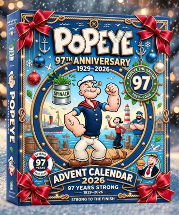 Popeye 97Th Anniversary Advent Calendar Christmas Tree Ornaments Popeye The Sailor Man Merch