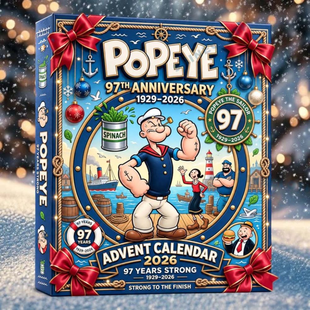 Popeye 97Th Anniversary Advent Calendar Christmas Tree Ornaments Popeye The Sailor Man Merch
