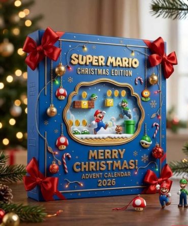 Super Mario Merry Christmas 2026 Advent Calendar Holiday Countdown Xmas Tree Decor Gifts For Fans
