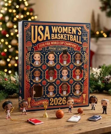 Usa Women'S Basketball 2026 Fiba World Cup Champions Advent Calendar Christmas Ornaments Decor