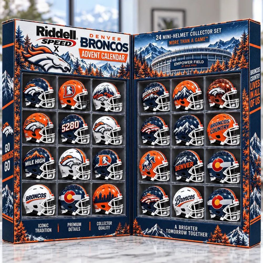 Denver Broncos Advent Calendar 2026 Christmas Tree Ornament Broncos Merch Football Fan Gifts
