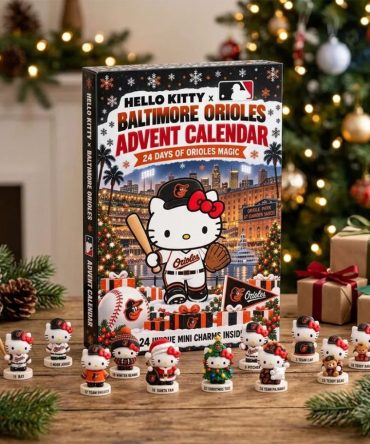 Hello Kitty X Baltimore Orioles Advent Calendar Christmas Ornaments Baltimore Orioles Merch