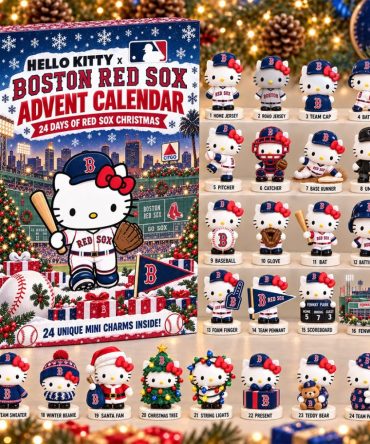 Hello Kitty X Boston Red Sox Advent Calendar Christmas Tree Ornaments Red Sox Merch Fan Gifts