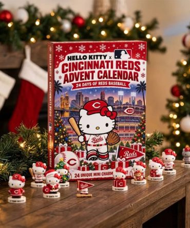 Hello Kitty X Cincinnati Reds Christmas Advent Calendar 24 Days Of Reds Baseball Xmas Ornaments