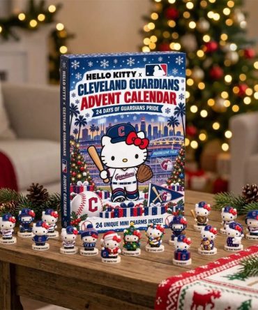 Hello Kitty X Cleveland Guardians Advent Calendar Christmas Tree Ornaments Guardians Merch