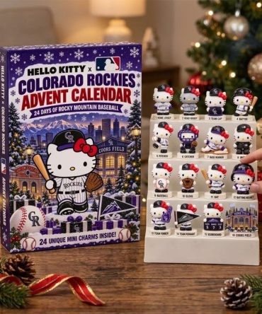 Hello Kitty X Colorado Rockies 2026 Advent Calendar Xmas Tree Ornaments Colorado Rockies Merch