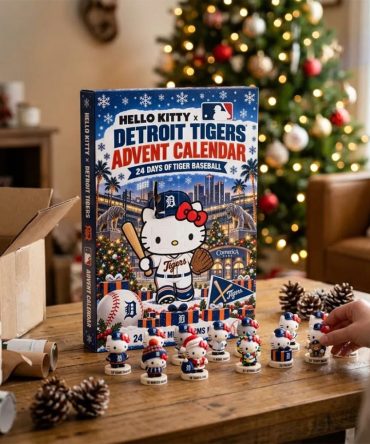 Hello Kitty X Detroit Tigers Advent Calendar Christmas Ornaments Detroit Baseball Merch
