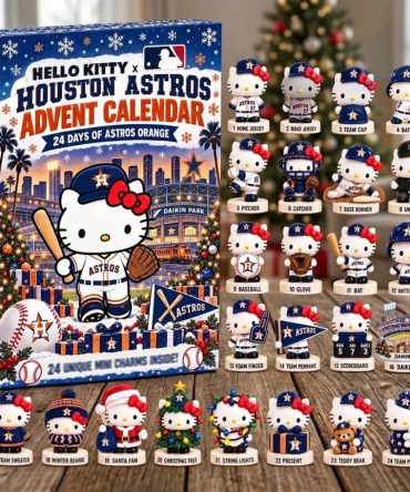 Hello Kitty X Houston Astros 2026 Advent Calendar Christmas Ornaments Houston Astros Merch