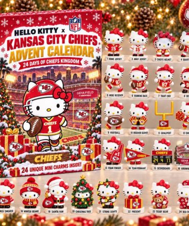 Hello Kitty X Kansas City Chiefs Advent Calendar Christmas Ornaments Kc Chiefs Merch Fan Gifts