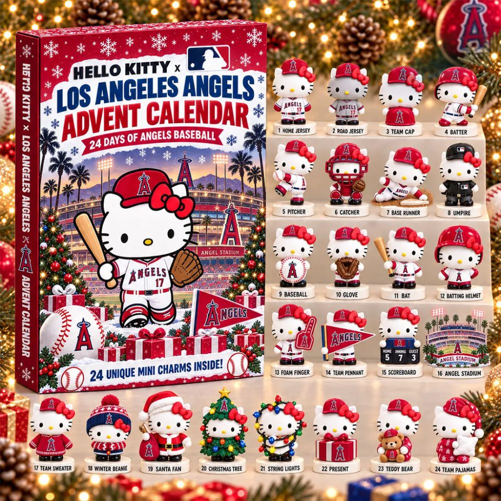 Hello Kitty X Los Angeles Angels 2026 Advent Calendar Christmas Ornaments La Angels Merch