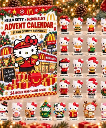 Hello Kitty X Mcdonald'S Advent Calendar Christmas Tree Ornaments Mcdonald'S Merch Xmas Gifts