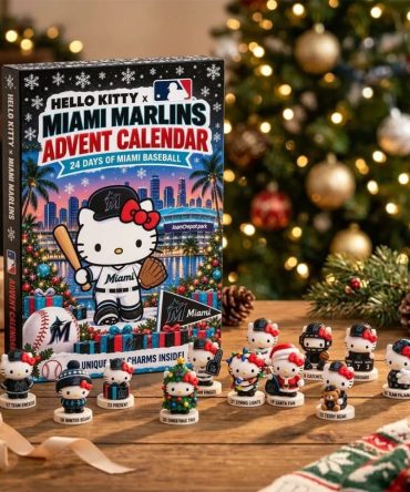 Hello Kitty X Miami Marlins 2026 Advent Calendar Christmas Ornaments Miami Marlins Merch Decor