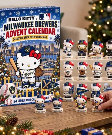 Hello Kitty X Milwaukee Brewers 2026 Advent Calendar Christmas Ornaments Brewers Merch Gifts
