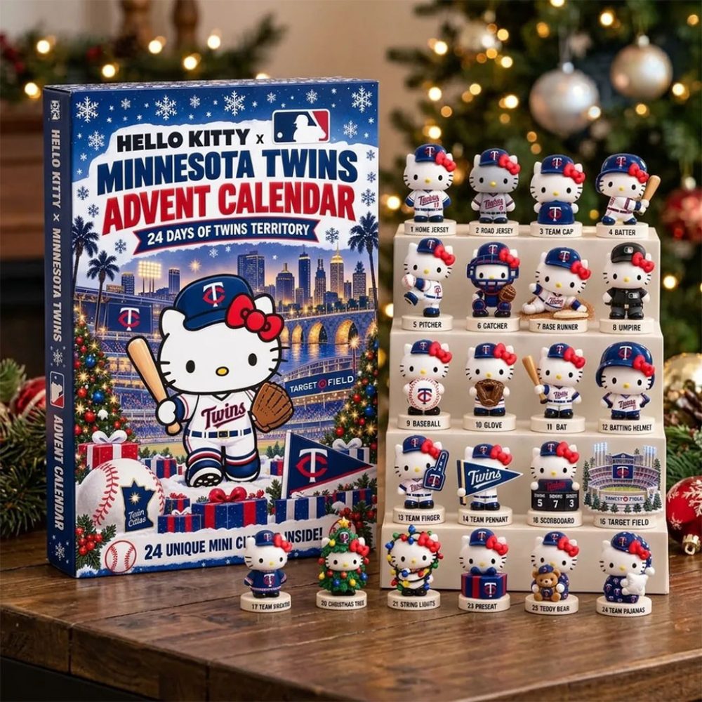 Hello Kitty X Minnesota Twins Advent Calendar Christmas Tree Ornaments Mn Twins Merch Decor