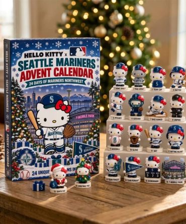 Hello Kitty X Seattle Mariners Christmas Advent Calendar Xmas Ornaments Seattle Mariners Merch