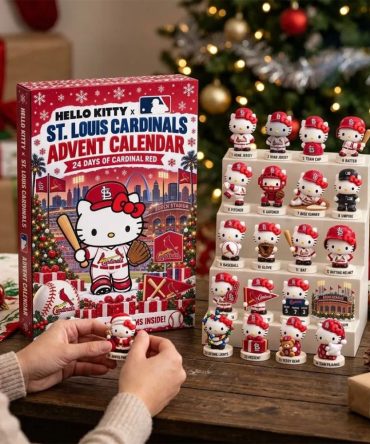 Hello Kitty X St Louis Cardinals Advent Calendar Xmas Tree Ornaments St Louis Cardinals Merch