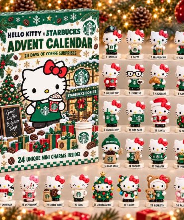 Hello Kitty X Starbucks Advent Calendar 24 Days Of Coffee Christmas Ornament Starbucks Merch
