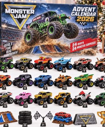 Monster Jam 2026 Advent Calendar 24 Monster Surprise Christmas Ornaments Xmas Gift For Son