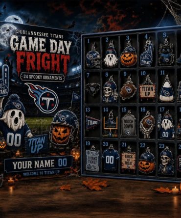 Custom Tennessee Titans Halloween 2026 Advent Calendar Spooky Ornament Titans Merch Fan Gifts