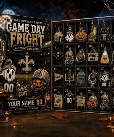 Personalized New Orleans Saints Halloween 2026 Advent Calendar 24 Spooky Ornaments Saints Merch