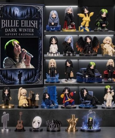 Billie Eilish Dark Winter Advent Calendar Christmas Ornament Countdown Box Billie Eilish Merch