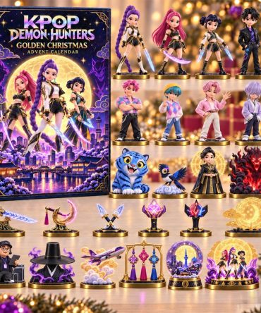 K-Pop Demon Hunters Golden Christmas Advent Calendar Xmas Ornaments K-Pop Demon Hunters Merch