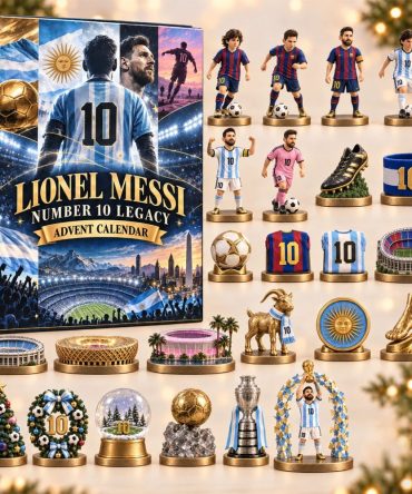 Lionel Messi Number 10 Legacy Advent Calendar The Goat Christmas Ornaments Lionel Messi Merch