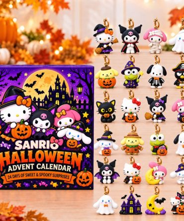 Sanrio Characters Spooky Halloween Countdown Advent Calendar Xmas Tree Ornaments Holiday Decor