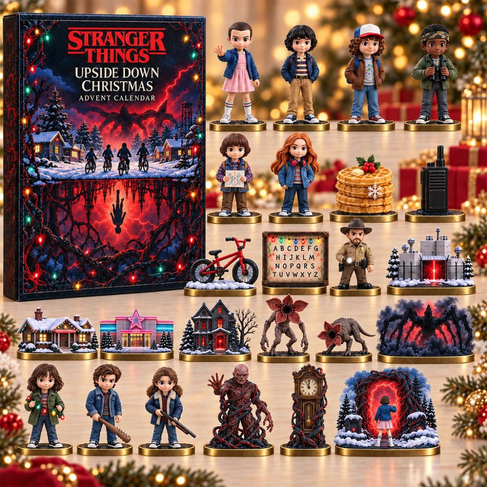Stranger Things Netflix Upside Down 24 Days Christmas Advent Calendar Xmas Tree Ornaments