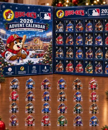 Buc Ee'S X Mlb 2026 Advent Calendar 24 Days Baseball Christmas Ornaments Buc Ee'S Merch Gifts