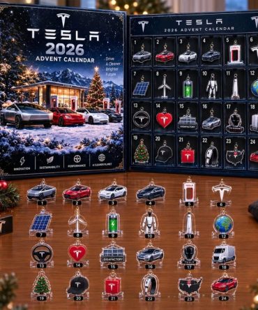 Tesla 2026 Christmas Advent Calendar 24 Days Cybertruck And Model S 3 X Y Holiday Ornaments